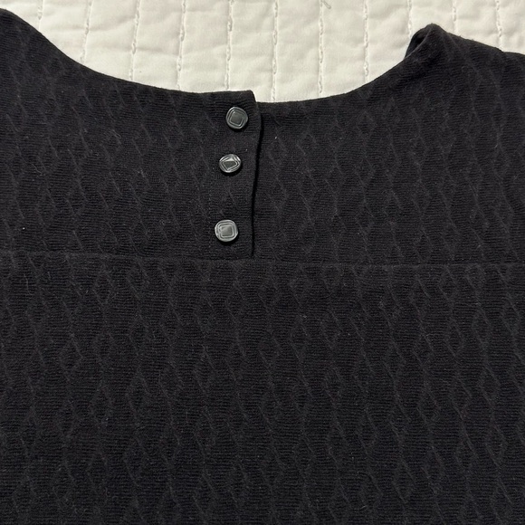 Maeve by Anthropologie Black Cocktail Sheath Dress with Puff Sleeves - Picture 13 of 14